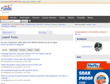 Tablet Screenshot of dotnetfunda.com